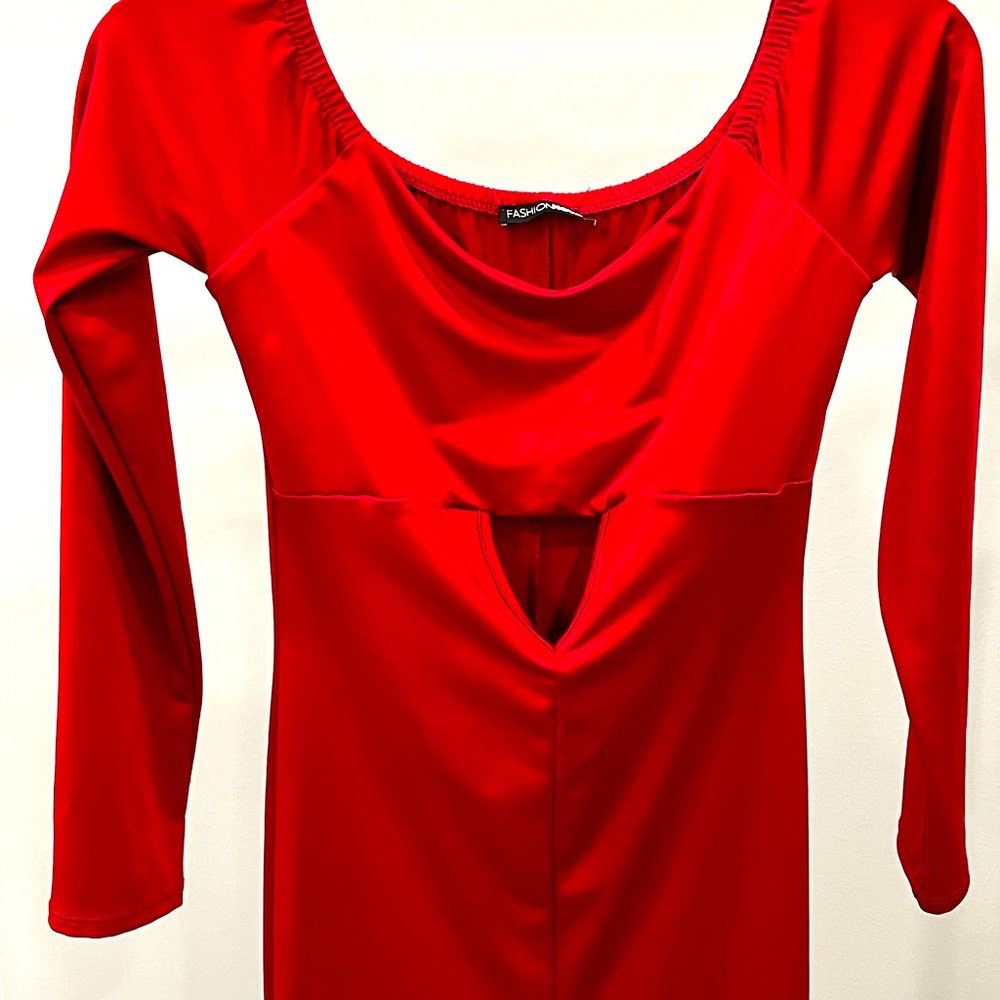 Red body suit
